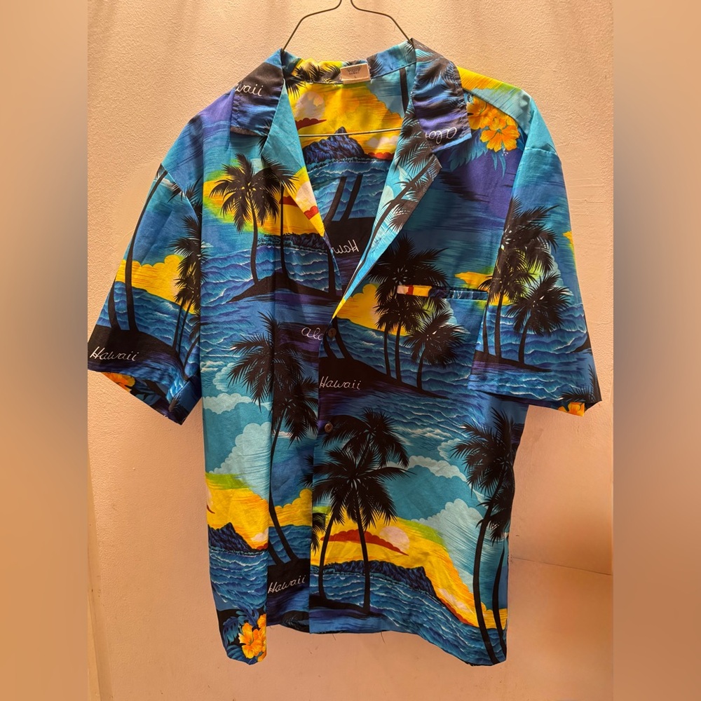 Tropical Paradise Blue Shirt